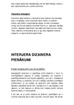 Referāts 'Projekta darbs. Interjera dizains', 33.