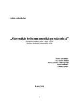 Referāts 'Slavenākie britu un amerikāņu rakstnieki', 1.