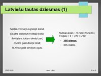 Prezentācija 'Senlatviešu kalendārs', 6.