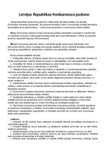 Konspekts 'Latvijas Republikas Konkurences padome', 1.