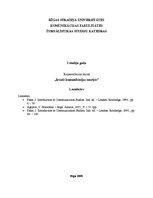 Konspekts 'Komunikācija, semiotika', 1.