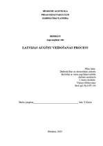 Konspekts 'Latvijas augšņu veidošanās process', 1.