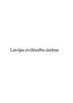 Prezentācija 'Latvijas civiltiesību sistēma', 1.