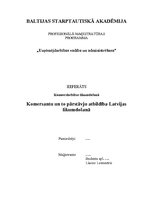Referāts 'Komersantu un to pārstāvju atbildība Latvijas likumdošanā', 1.