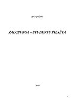Referāts 'Studentu pilsēta - Zalcburga', 1.