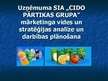 Referāts 'SIA "CIDO" mārketinga vides un stratēģijas analīze un darbības plānošana', 1.