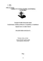 Prakses atskaite 'Liepājas Sociālas dzīvojamās mājas bezdarbnieku sociālās problēmas un vajadzības', 36.