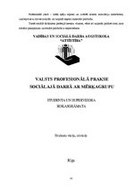 Prakses atskaite 'Liepājas Sociālas dzīvojamās mājas bezdarbnieku sociālās problēmas un vajadzības', 41.