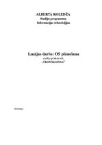 Konspekts 'Operētājsistēmu plānošana', 1.