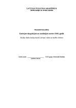 Referāts 'Latvijas okupācijas un aneksijas norise 1940.gadā', 1.