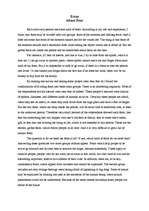 Eseja 'About Fear', 1.