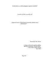 Eseja 'Zigmunda Freida un Ērika Ēriksona teoriju salīdzinājums', 1.