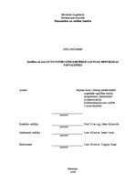 Diplomdarbs 'Darba alga un to noteicošie kritēriji Latvijas Republikas pašvaldībās', 1.