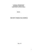 Referāts 'Tiesnešu publikācijas robežas', 1.