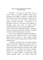 Konspekts 'PSR konstitūcija', 1.