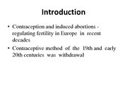 Prezentācija 'Birth Regulation in Europe: Completing the Contraceptive Revolution', 3.