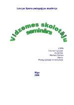 Konspekts 'Vidzemes skolotāju seminārs', 1.