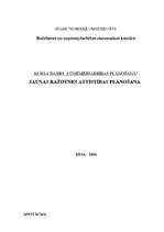 Biznesa plāns 'Jaunas ražotnes attīstības plānošana', 1.