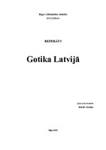 Referāts 'Gotika Latvijā', 1.