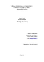 Konspekts 'Ieskaites darbs inovāciju ekonomikā', 1.