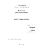 Referāts 'Ergonomikas prasības', 1.