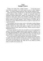 Eseja 'Dialogs ar kultūru', 1.