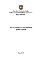 Referāts 'Jūras transporta radītais vides piesārņojums', 1.