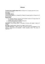 Referāts 'Datorspēles izstrāde un tās izmantošana mācību vielas apguvei fizikas stundās', 4.