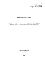 Referāts 'Vadīšanas stili, to veidošanās un efektivitāte SIA "PSA"', 1.