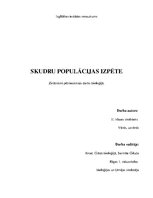 Referāts 'Skudru populācijas izpēte', 1.