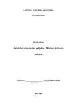 Referāts 'Administratīvo tiesību subjekts - Ministru kabinets', 1.