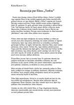 Eseja 'Recenzija par filmu "Terēze"', 1.