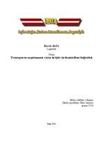 Referāts 'Transporta uzņēmuma vieta ārējās tirdzniecības loģistikā', 1.