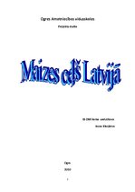 Referāts 'Maizes ceļš Latvijā', 1.