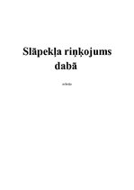 Konspekts 'Slāpekļa riņķojums dabā', 1.