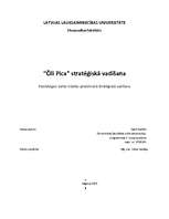 Referāts 'Stratēģiskā vadīšana "Čili Pica"', 1.