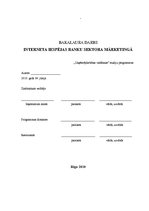 Diplomdarbs 'Interneta iespējas banku sektora mārketingā', 1.