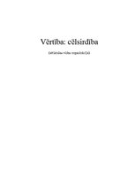 Referāts 'Vērtība: cēlsirdība', 1.