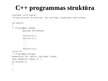 Prezentācija 'C++ programmas struktūra', 1.