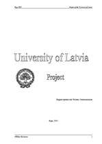Referāts 'Information about the University of Latvia', 1.
