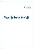 Referāts 'Filosofija Senajā Grieķijā', 1.