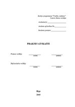 Prakses atskaite 'Prakses atskaite', 1.