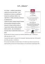 Prakses atskaite 'Ražošanas prakses atskaite A/S ”Aldaris”', 3.