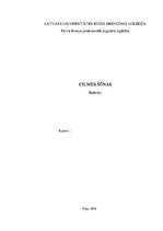 Referāts 'Cilmes šūnas', 1.