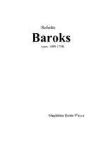 Konspekts 'Baroks', 1.