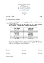 Paraugs 'Rīkojuma paraugi', 1.