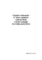 Referāts 'Zosveidīgo putnu kārta', 1.