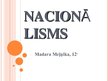 Prezentācija 'Nacionālisms', 1.