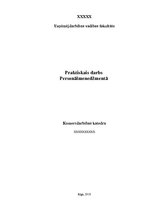 Prakses atskaite 'Praktiskais darbs personālmenedžmentā', 1.