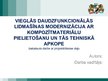 Prezentācija 'Vieglās daudzfunkcionālās lidmašīnas modernizācija ar kompozītmateriālu pielieto', 1.
